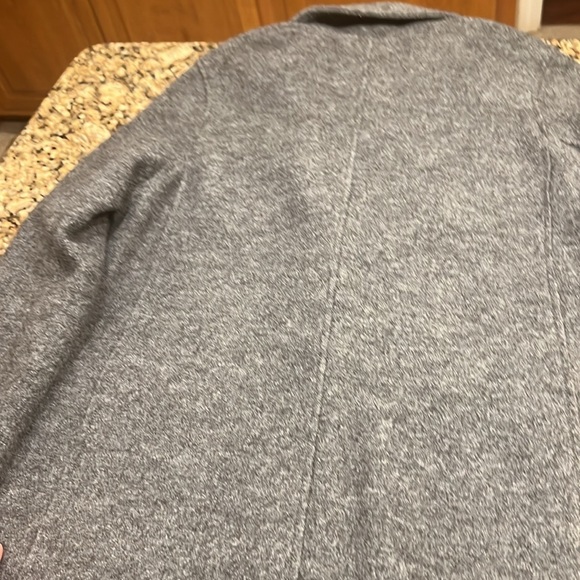 J. Crew Italian Boiled Wool long coat grey women’s size 12 - 100% wool - Picture 8 of 13